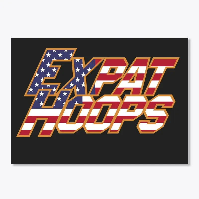 Expat Hoops Double Dribble Homage Logo