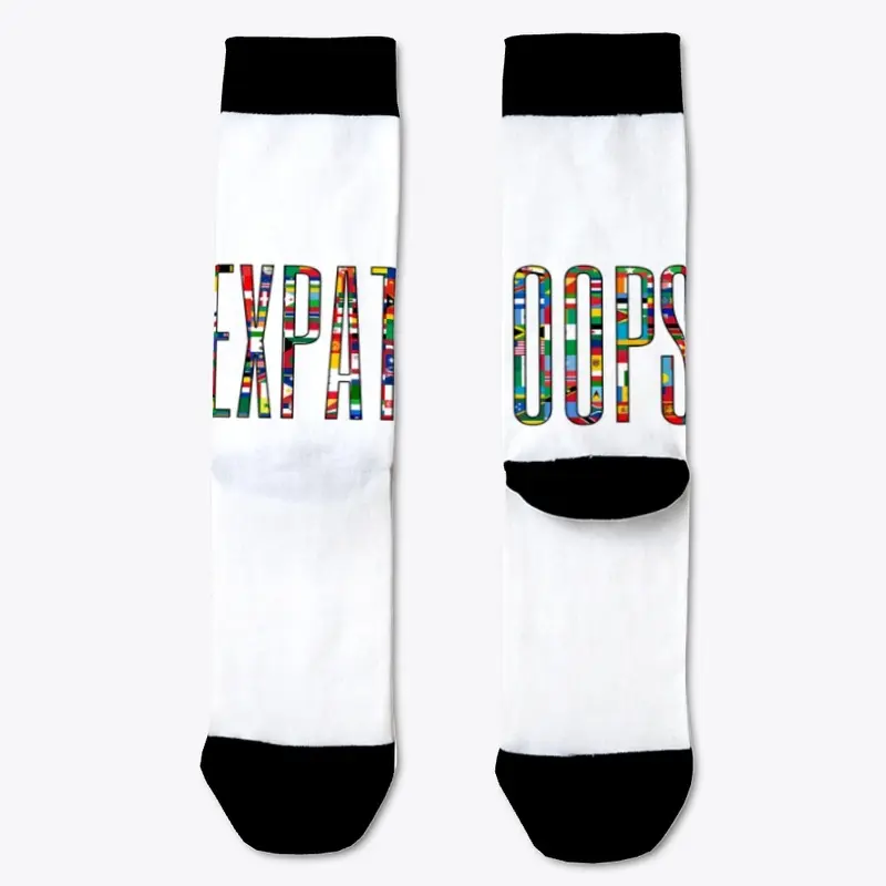 Expat Hoops Flag Logo Socks