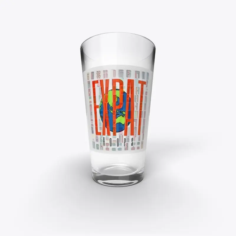 Expat Hoops Pint Glass