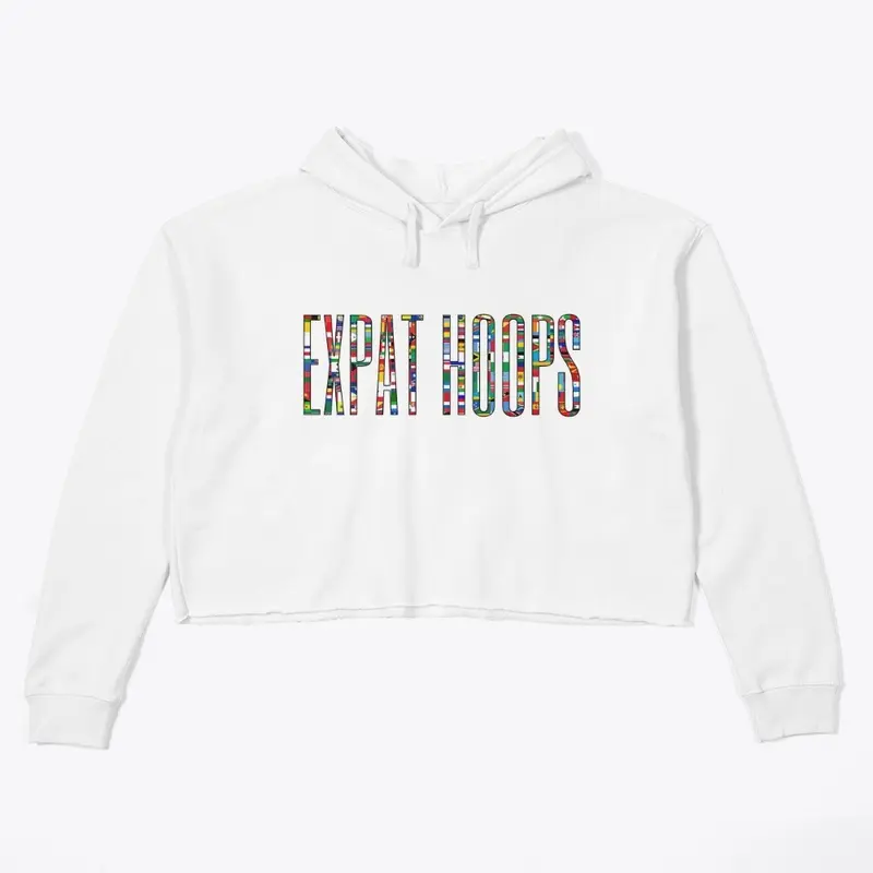 Expat Hoops Logo Forward Crop Hoodie