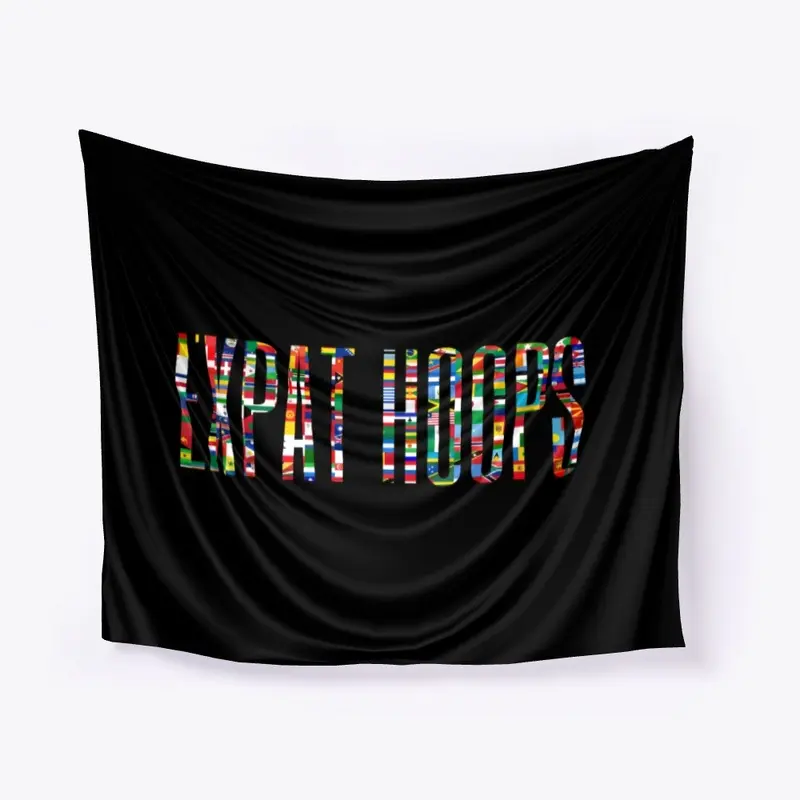 Expat Hoops Wall Tapestry